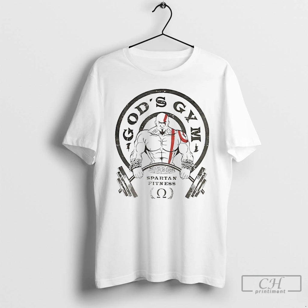 Premium Gods Gym Spartan Fitness God Of War Ragnarok T Shirts Hoodie Sweatshirt | PurePodTees.com