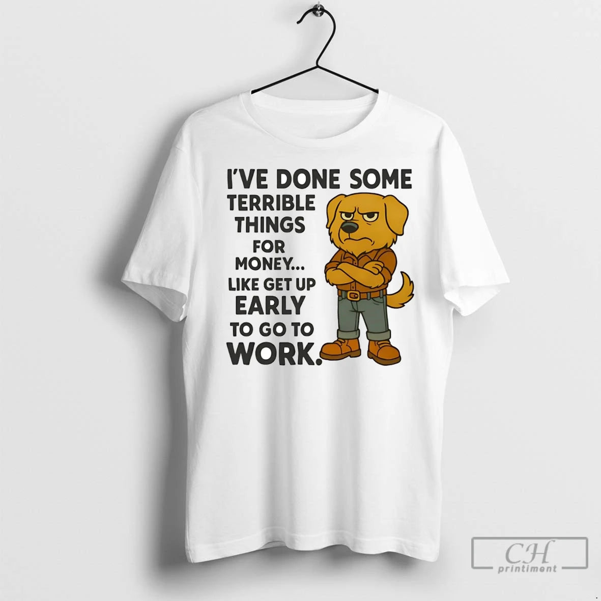 Premium Golden Retriever Ive Done Some Terrible Things For Money Early Work Shirt Hoodie Sweatshirt | PurePodTees.com