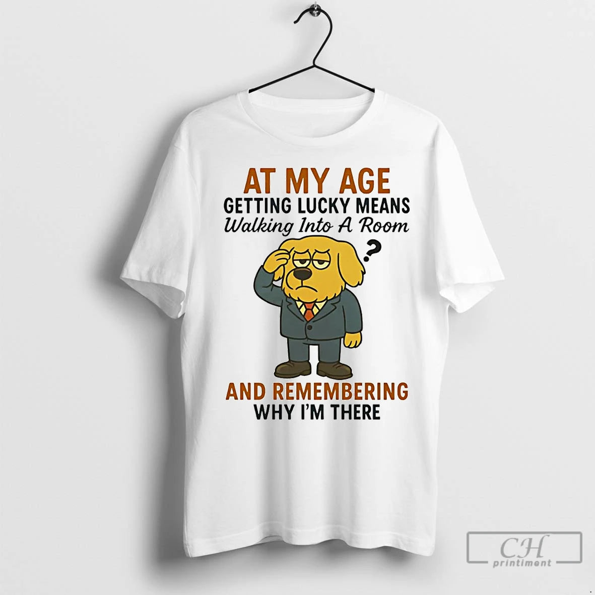 Premium Golden Retriever At My Age Getting Lucky Means Shirt Hoodie Sweatshirt | PurePodTees.com