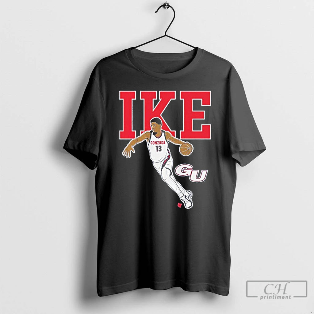 Premium Gonzaga Basketball Graham Ike Name Pose Shirt Hoodie Sweatshirt | PurePodTees.com
