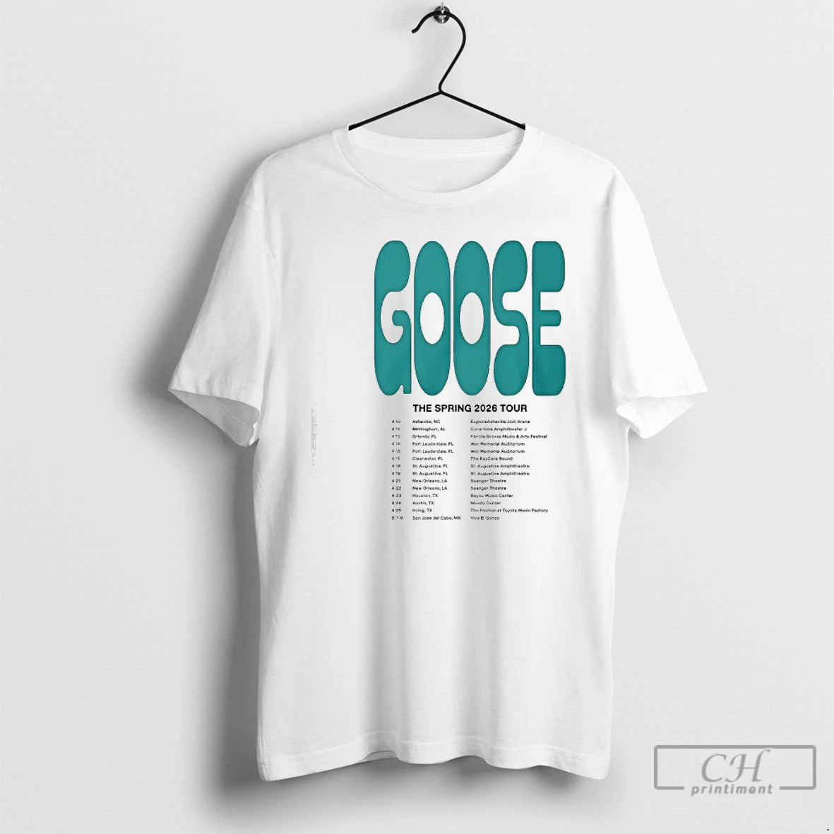 Premium Goose The Spring Tour 2026 T Shirts Hoodie Sweatshirt | PurePodTees.com