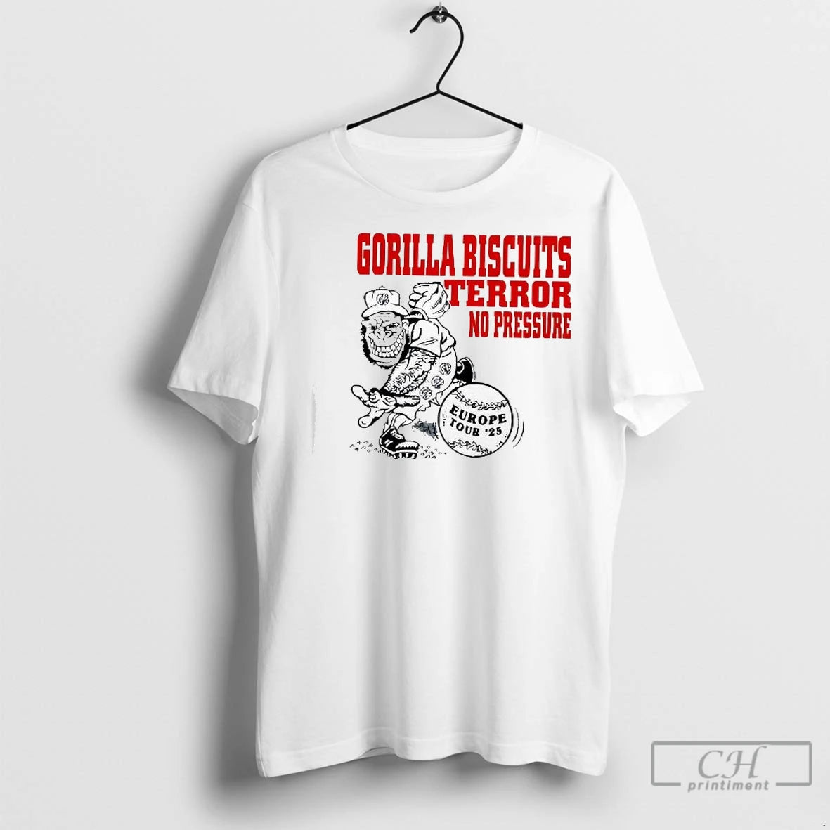 Premium Gorilla Biscuits Terror No Pressure Europe Tour 25 Shirt Hoodie Sweatshirt | PurePodTees.com