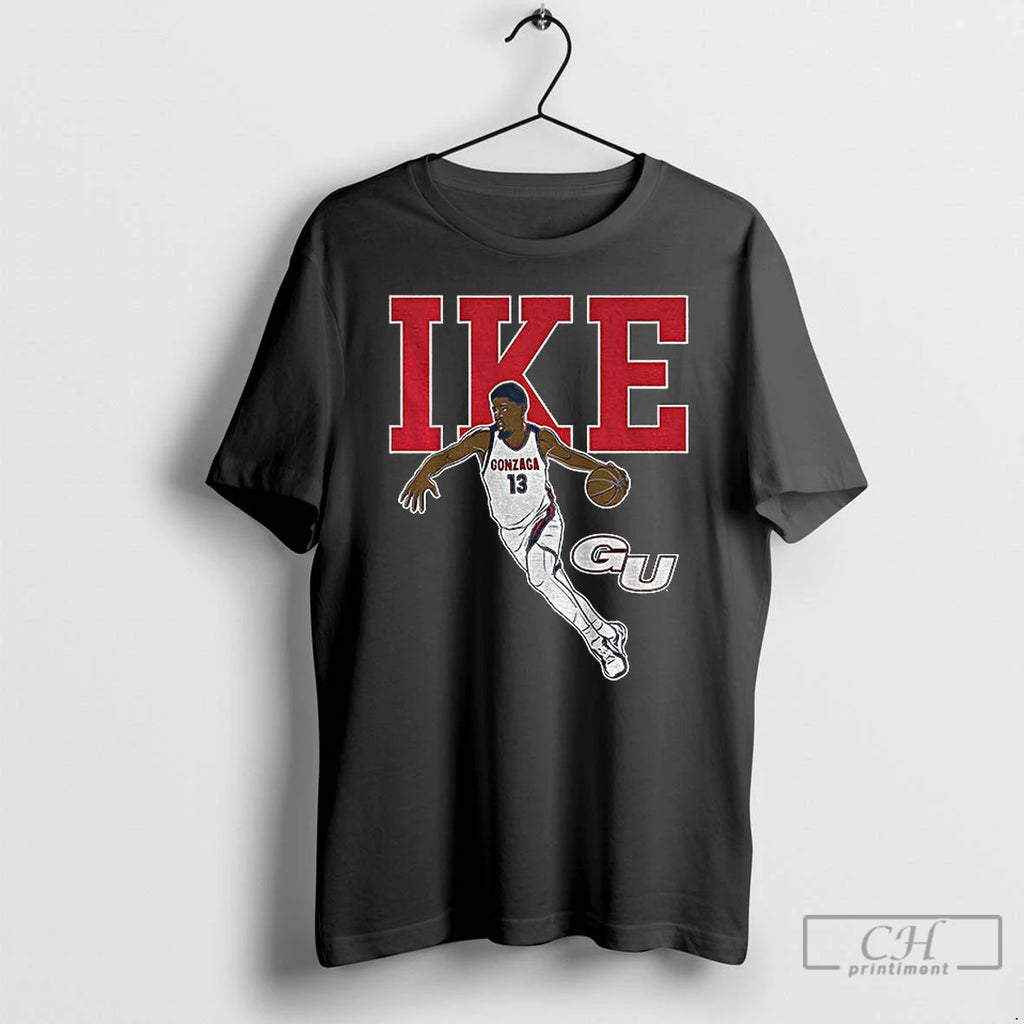 Premium Graham Ike Name Pose Gonzaga Bulldogs Basketball West Coast Conference Shirt Hoodie Sweatshirt | PurePodTees.com