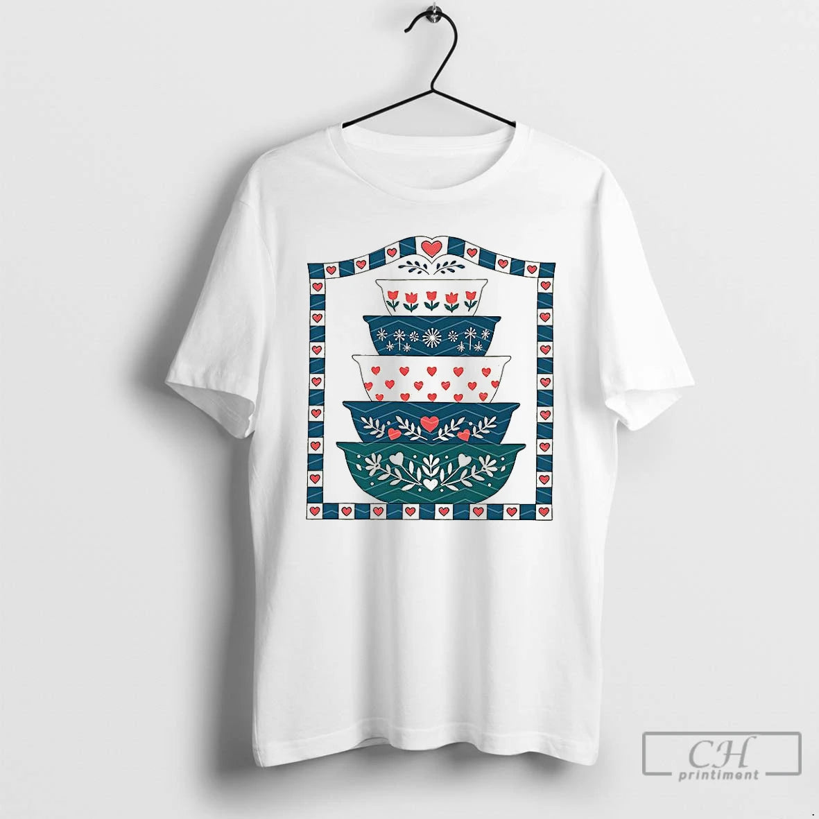 Premium Grannys Pyrex Stacked Bowls Classic T Shirts Hoodie Sweatshirt | PurePodTees.com