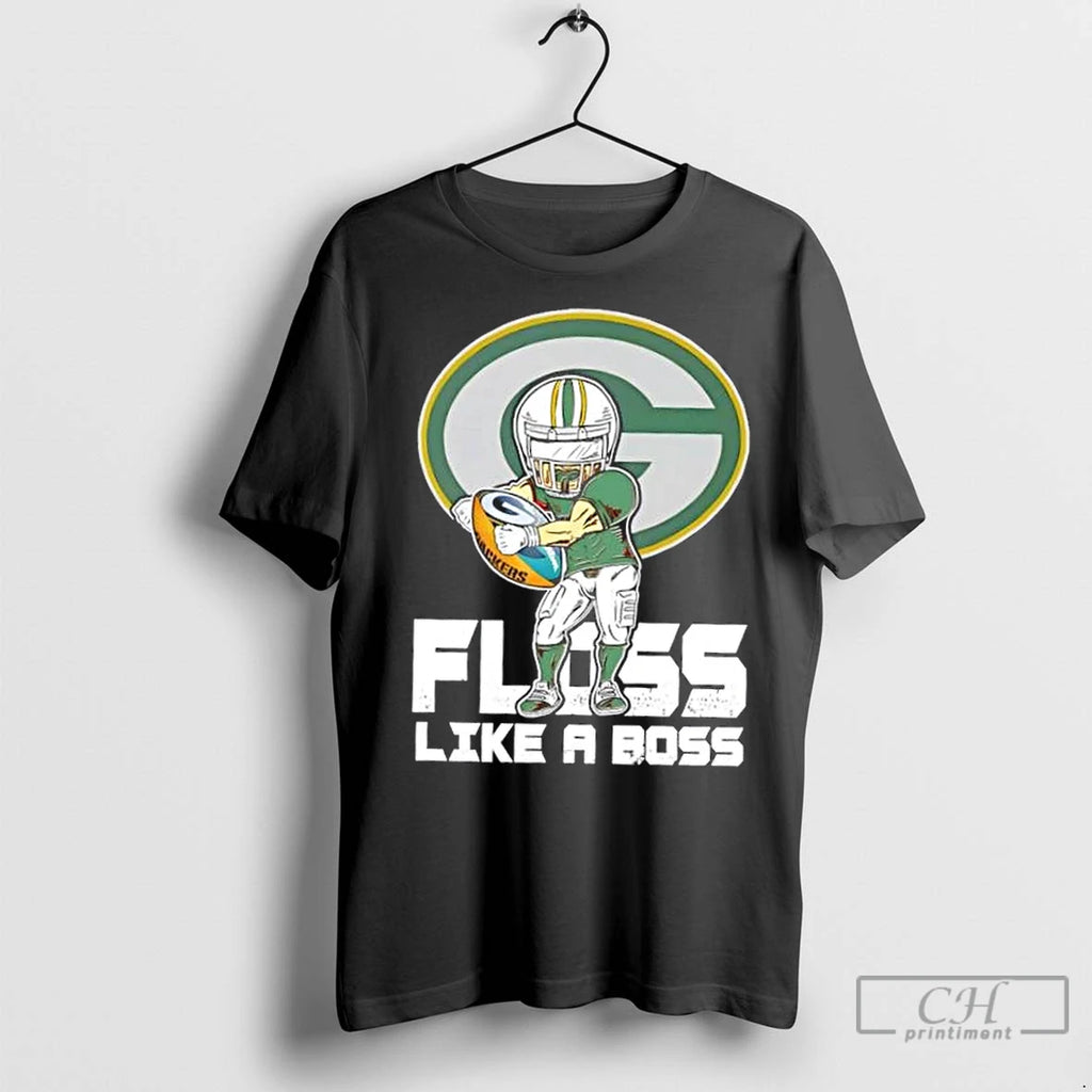 Premium Green Bay Packers Football Floss Like A Boss Shirt Hoodie Sweatshirt | PurePodTees.com