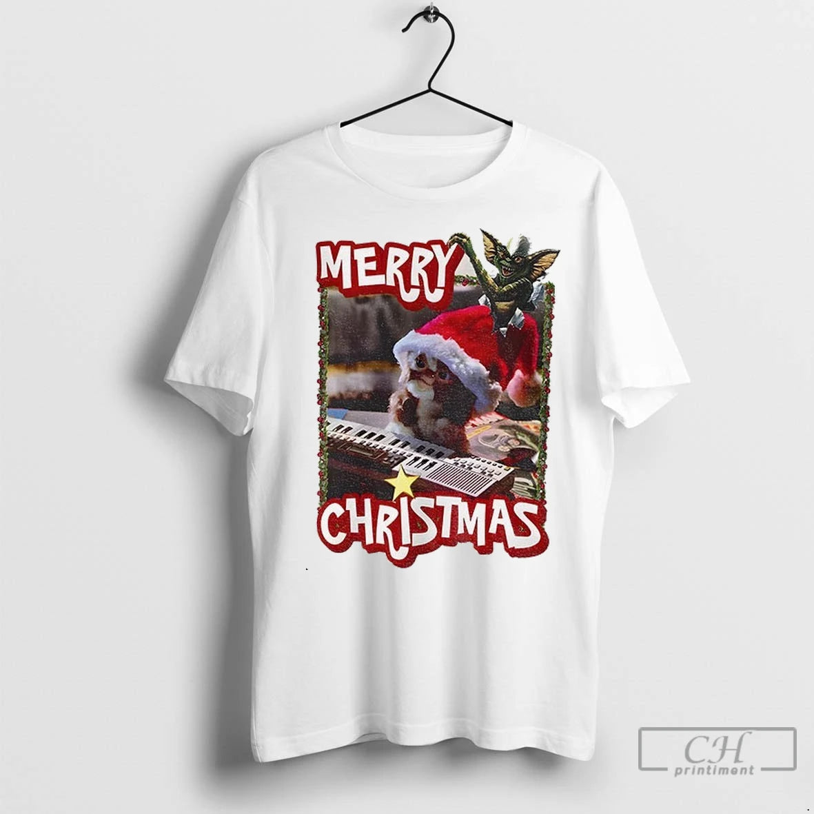 Premium Gremlins Movie Santa Merry Christmas Shirt Hoodie Sweatshirt | PurePodTees.com