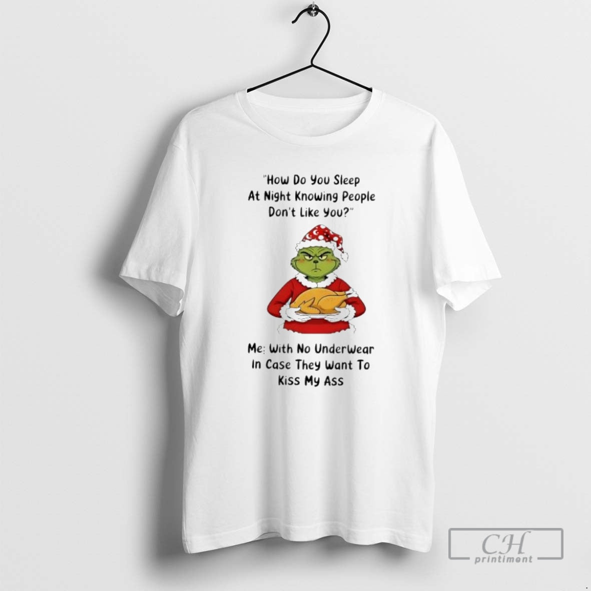 Premium Grinch Christmas How Do You Sleep At Night Knowing People Dont Like You Shirt Hoodie Sweatshirt | PurePodTees.com