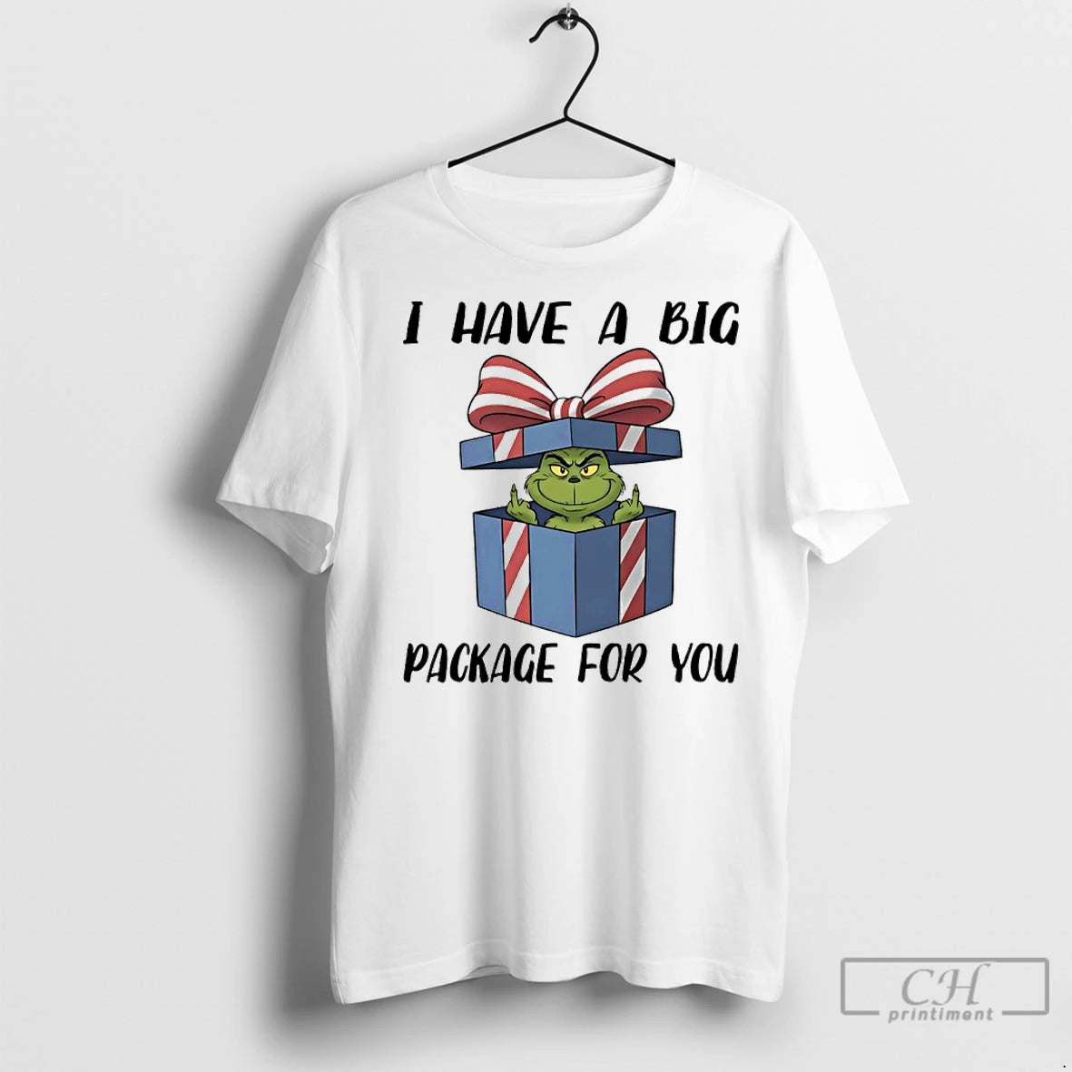 Premium Grinch Christmas Gift I Have A Big Package For You Shirt Hoodie Sweatshirt | PurePodTees.com