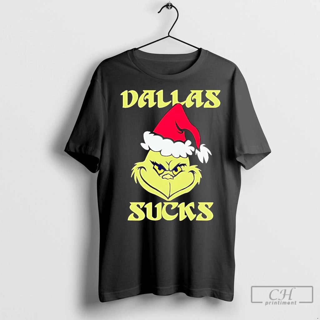 Premium Grinch Dallas Sucks Christmas Shirt Hoodie Sweatshirt | PurePodTees.com