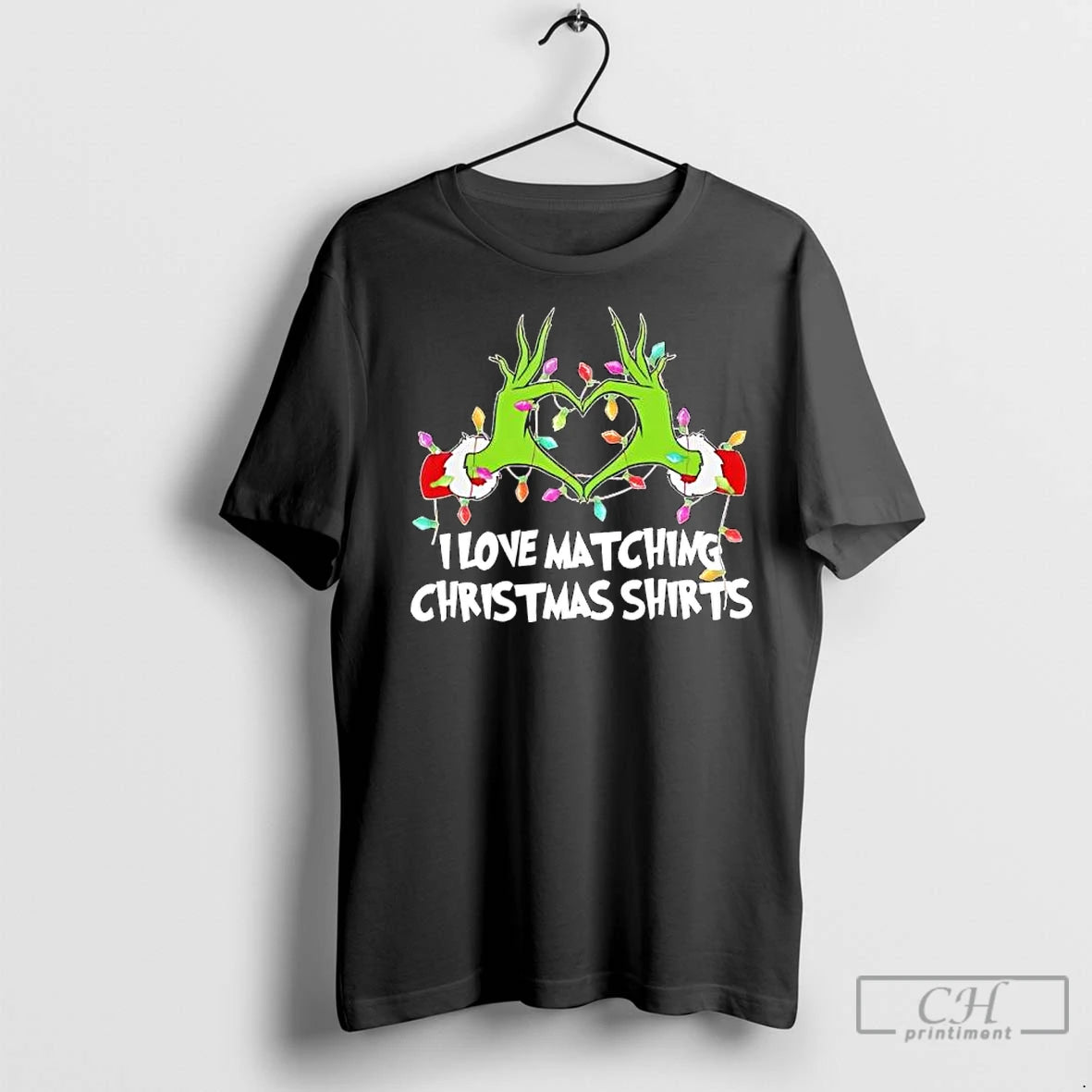 Premium Grinch I Love Matching Christmas Shirt Hoodie Sweatshirt | PurePodTees.com