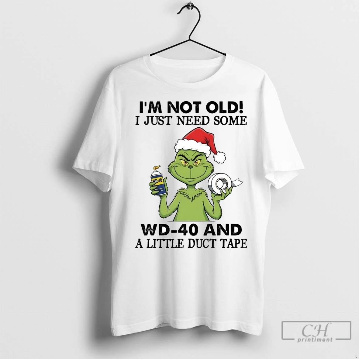 Premium Grinch Im Not Old I Just Need Some Wd 40 Christmas Shirt Hoodie Sweatshirt | PurePodTees.com