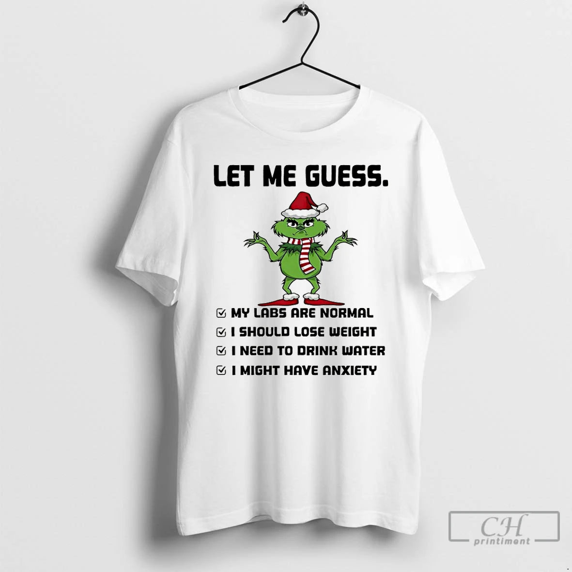Premium Grinch Santa Hat Let Me Guess My Labs Are Normal I Should Lose Weight Shirt Hoodie Sweatshirt | PurePodTees.com