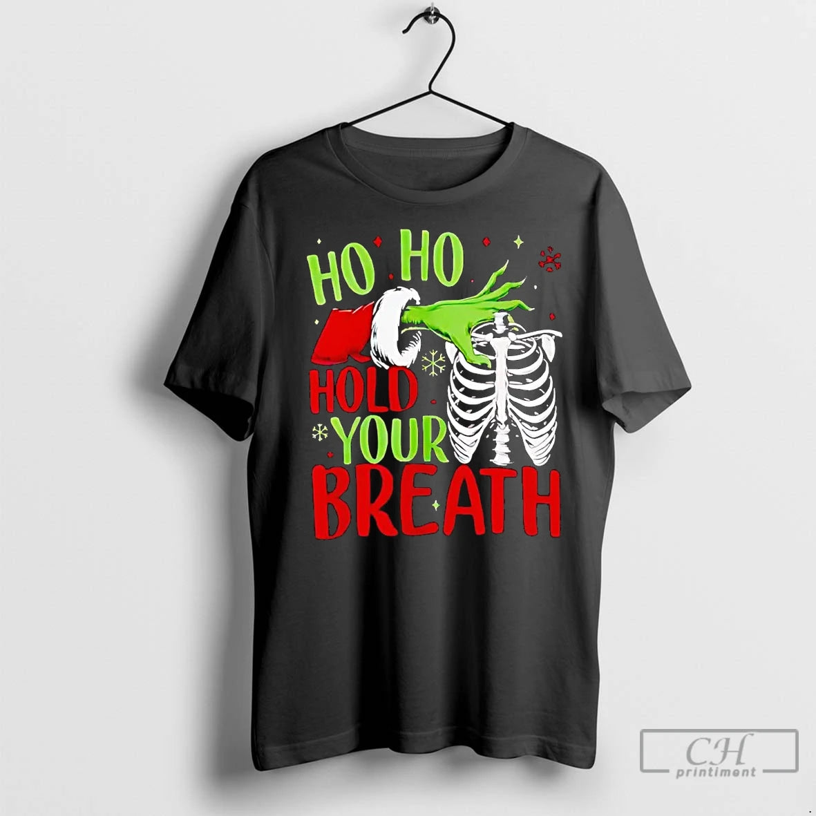 Premium Grinch Ho Ho Hold Your Breath Christmas Shirt Hoodie Sweatshirt | PurePodTees.com