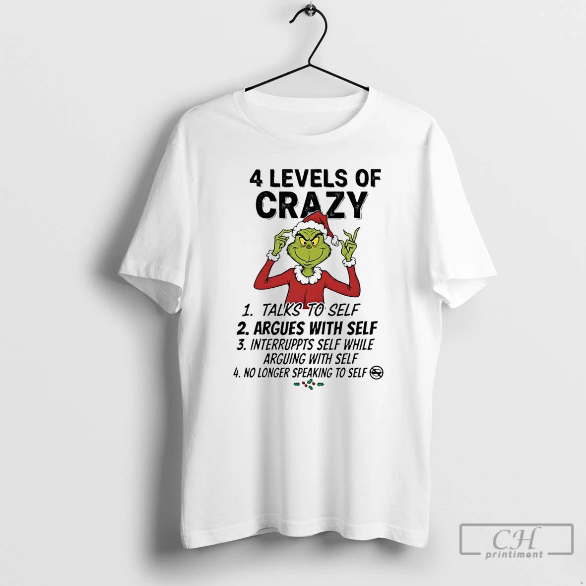 Premium Grinch Talks To Self Argues With Self Interruppts Self Speaking To Self T Shirts Hoodie Sweatshirt | PurePodTees.com