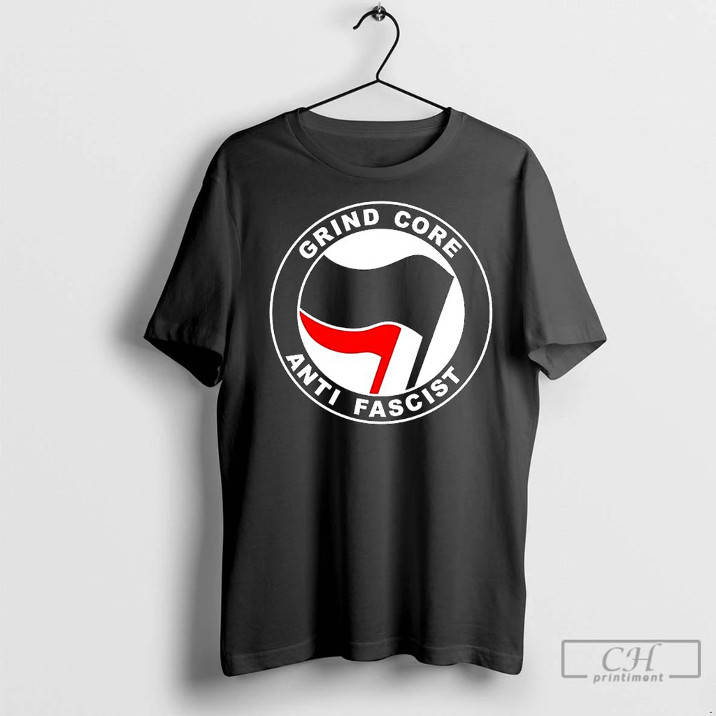 Premium Grind Core Anti Fascist Antifa Logo Shirt Hoodie Sweatshirt | PurePodTees.com
