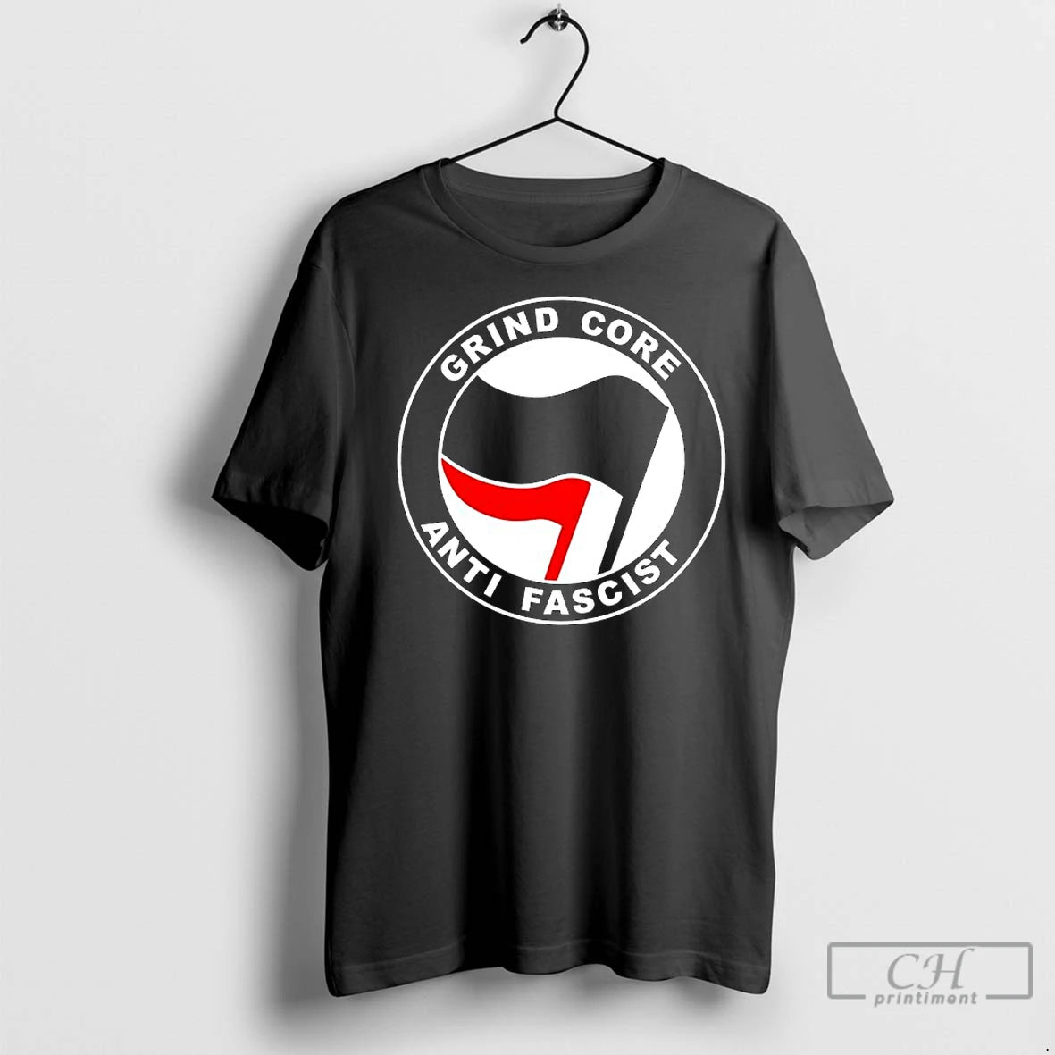Premium Grind Core Anti Fascist Antifa Logo Shirt Hoodie Sweatshirt | PurePodTees.com