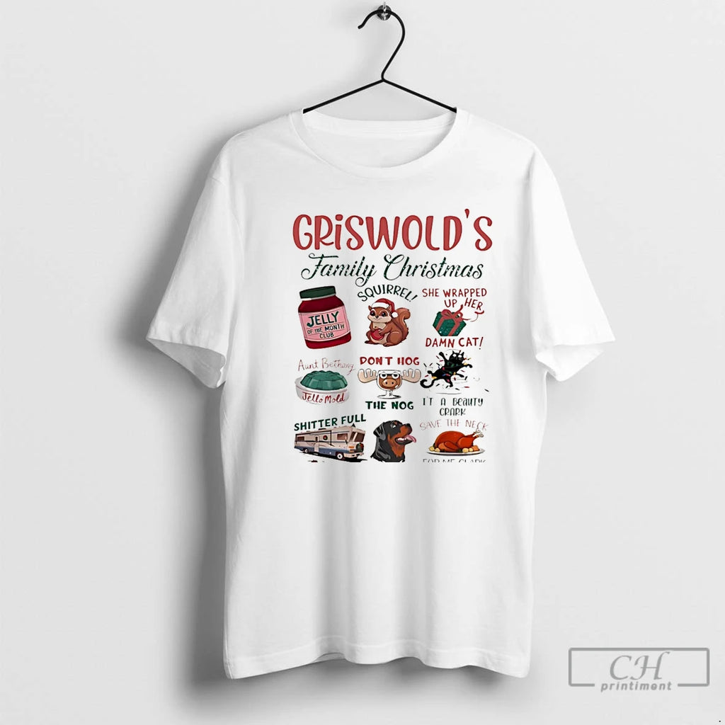 Premium Griswolds Family Christmas Jelly Of The Month Club Squirrel Christmas T Shirts Hoodie Sweatshirt | PurePodTees.com