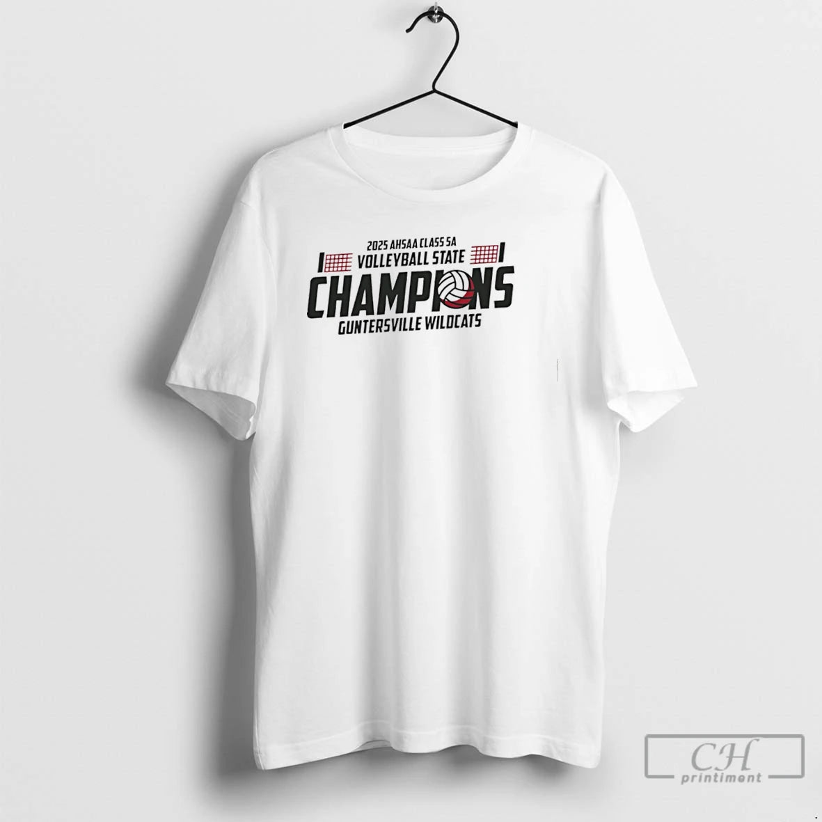 Premium Guntersville Wildcats 2025 Ahsaa Volleyball 5a State Champions T Shirts Hoodie Sweatshirt | PurePodTees.com