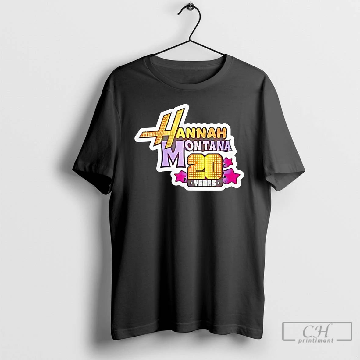 Premium Hannah Montana 20 Years Logo T Shirts Hoodie Sweatshirt | PurePodTees.com