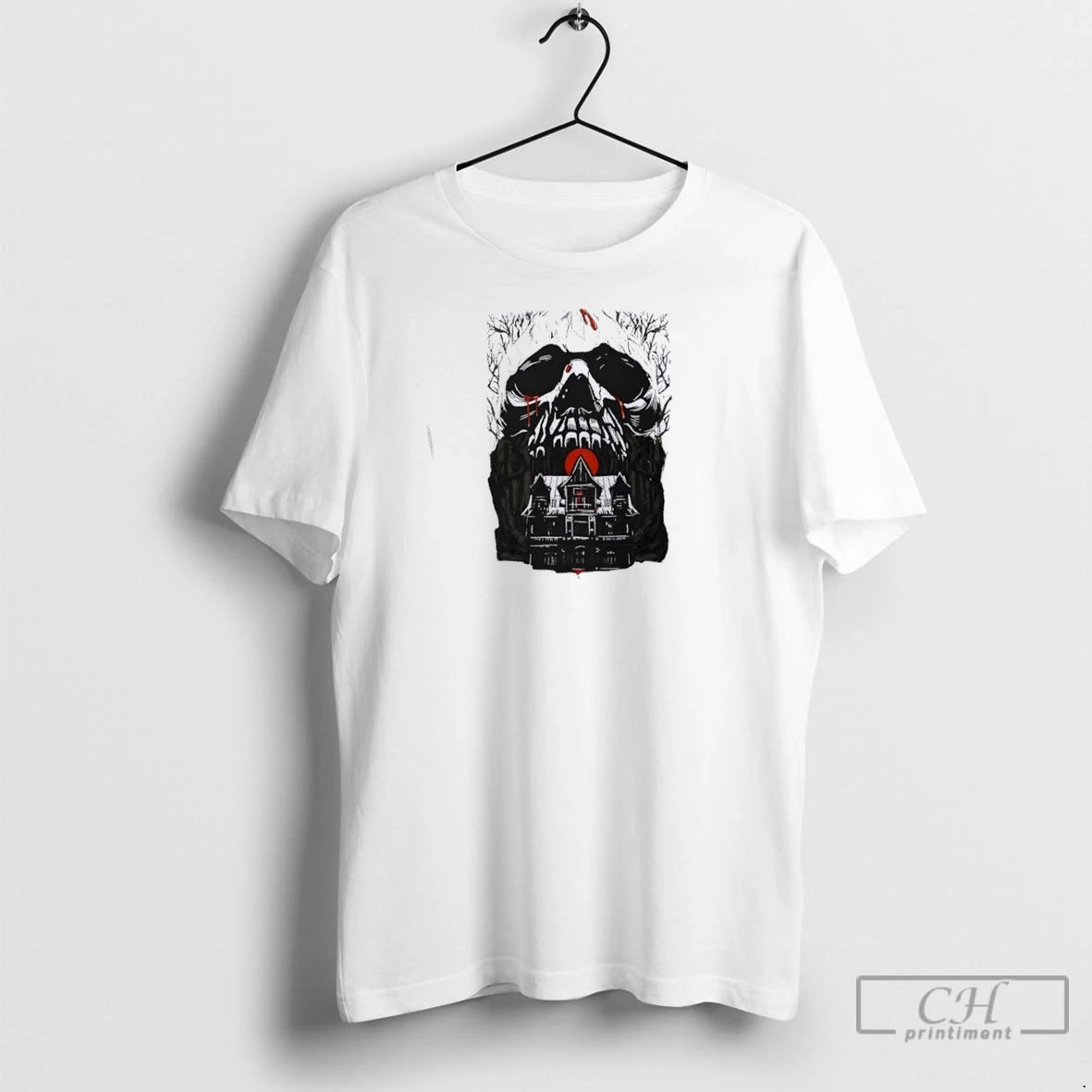Premium Haunted Mansion Skull Gothic Horror House Shirt Hoodie Sweatshirt | PurePodTees.com