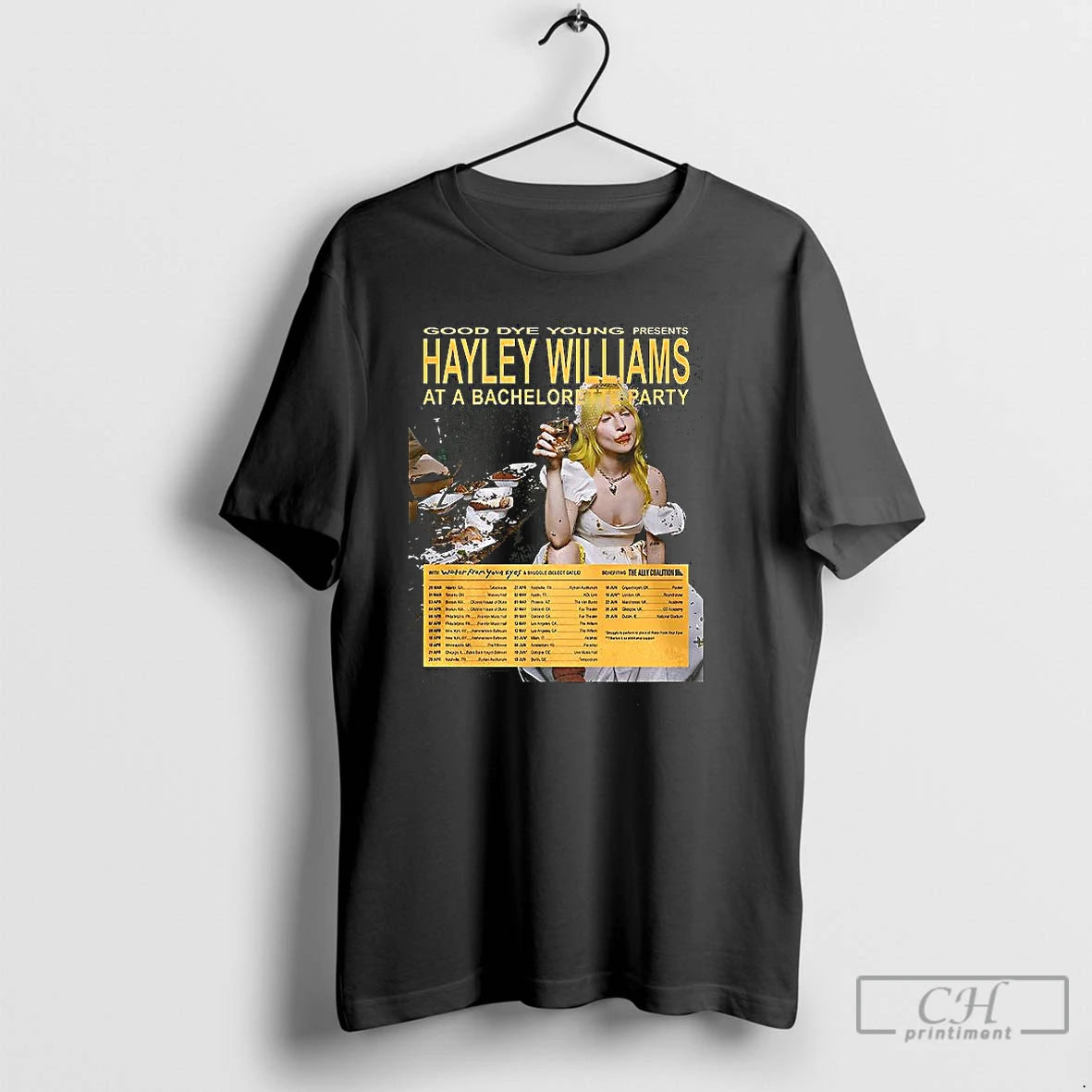 Premium Hayley Williams Ego Death At A Bachelorette Party Tour 2026 T Shirts Hoodie Sweatshirt | PurePodTees.com