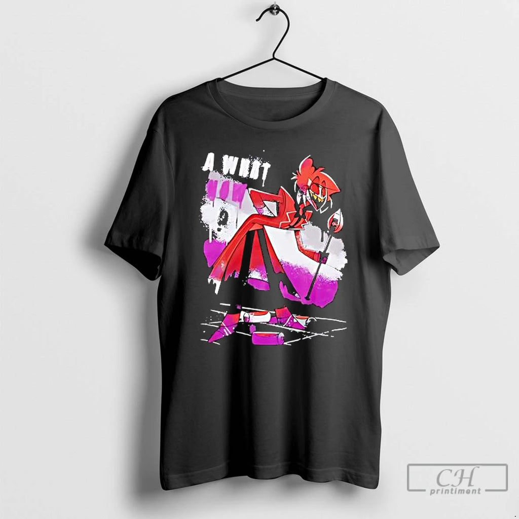 Premium Hazbin Hotel Alastor What Now Mineral Wash T Shirts Hoodie Sweatshirt | PurePodTees.com