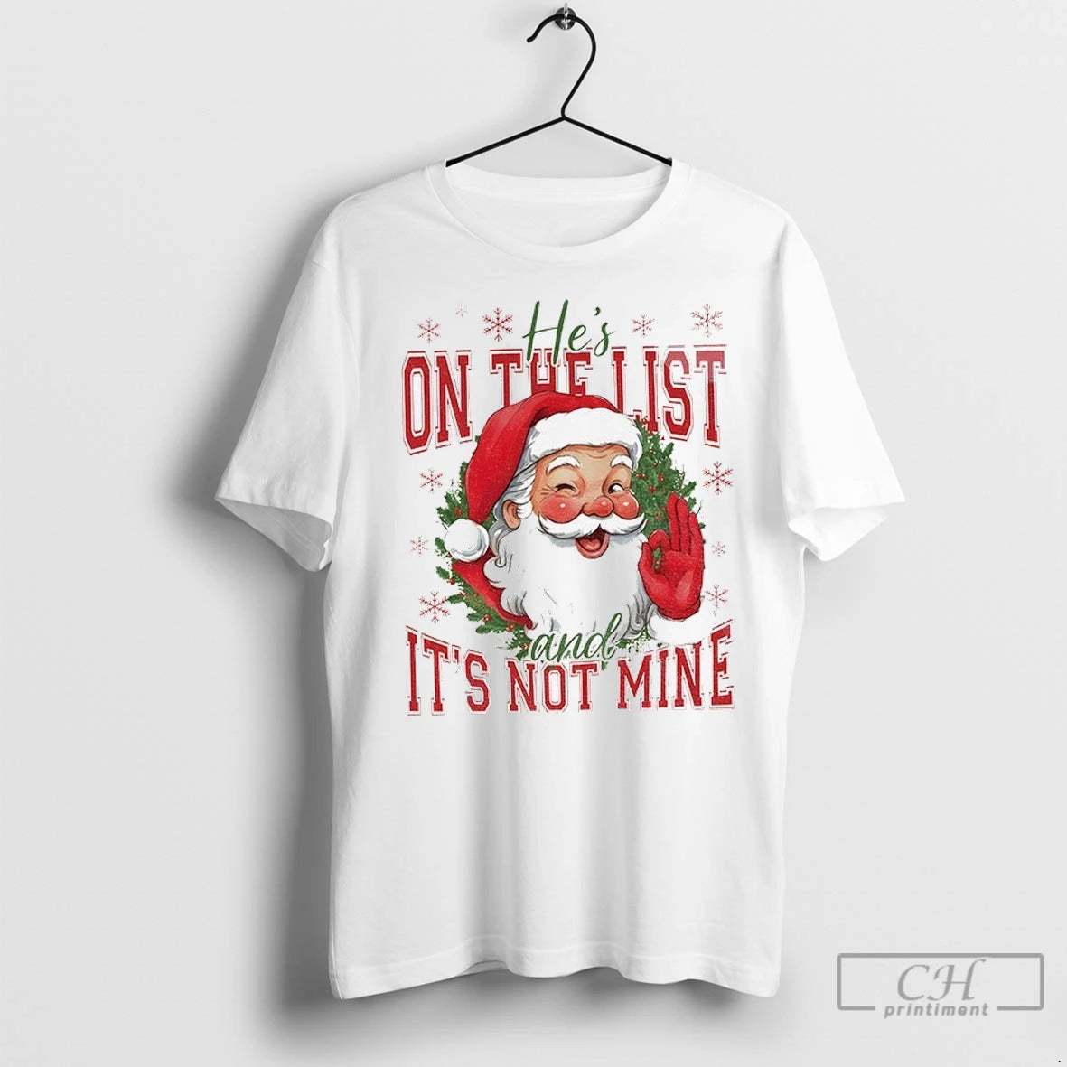 Premium Hes On The List And Its Not Mine Funny Anti Trump Christmas Political Holiday Shirt Hoodie Sweatshirt