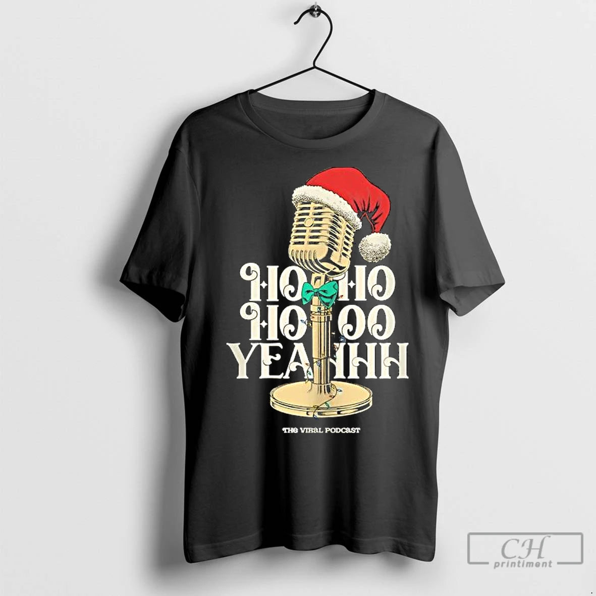 Premium Ho Ho Ho Yeahh Christmas Podcast Shirt Hoodie Sweatshirt | PurePodTees.com