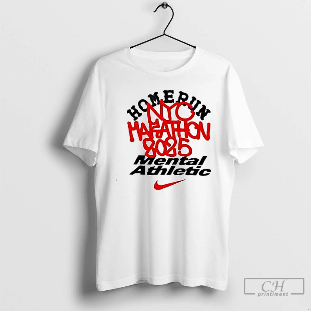 Premium Homerun X Mental Athletic Nyc Marathon 2025 T Shirts Hoodie Sweatshirt | PurePodTees.com