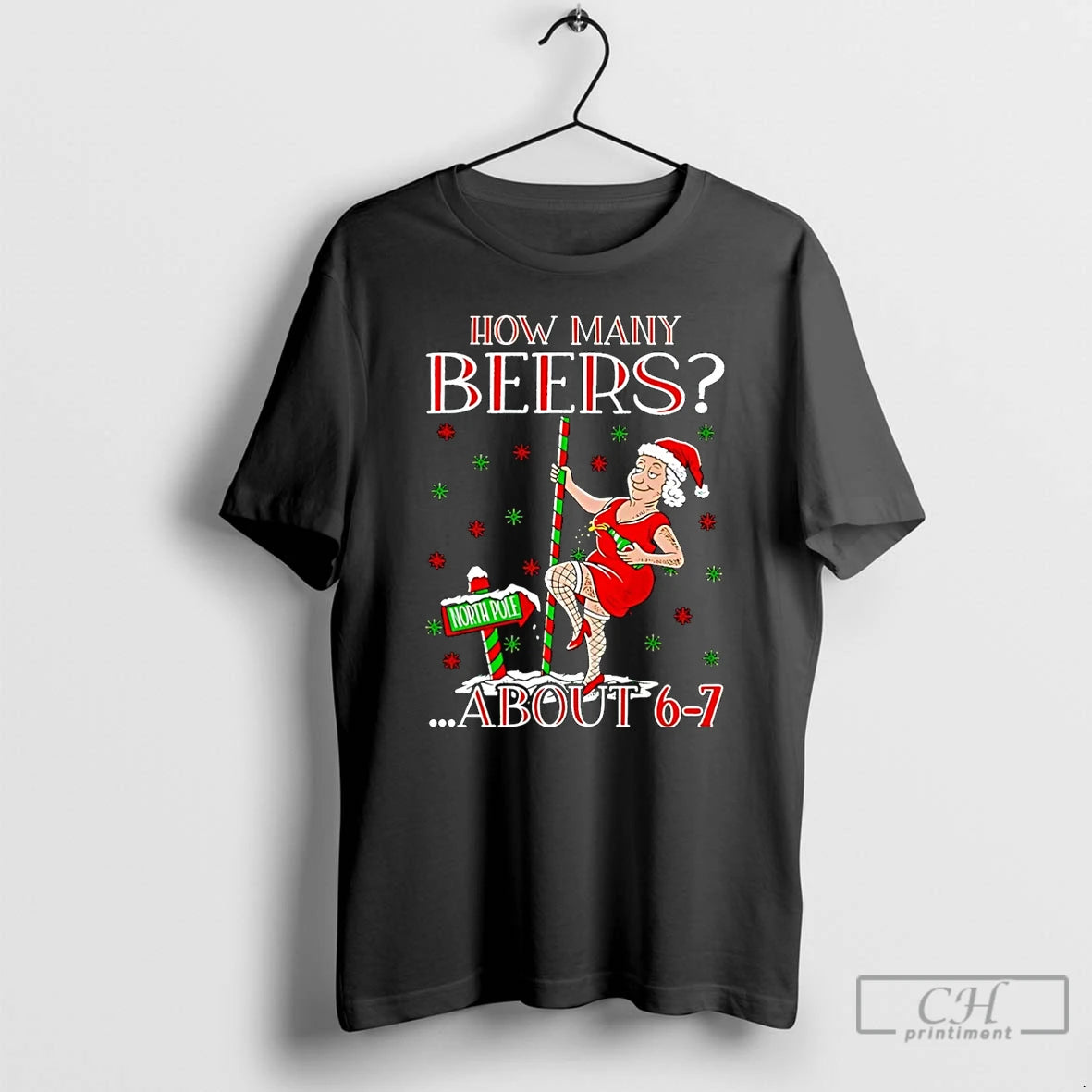 Premium How Many Beer About 6 7 Ugly Christmas T Shirts Hoodie Sweatshirt | PurePodTees.com