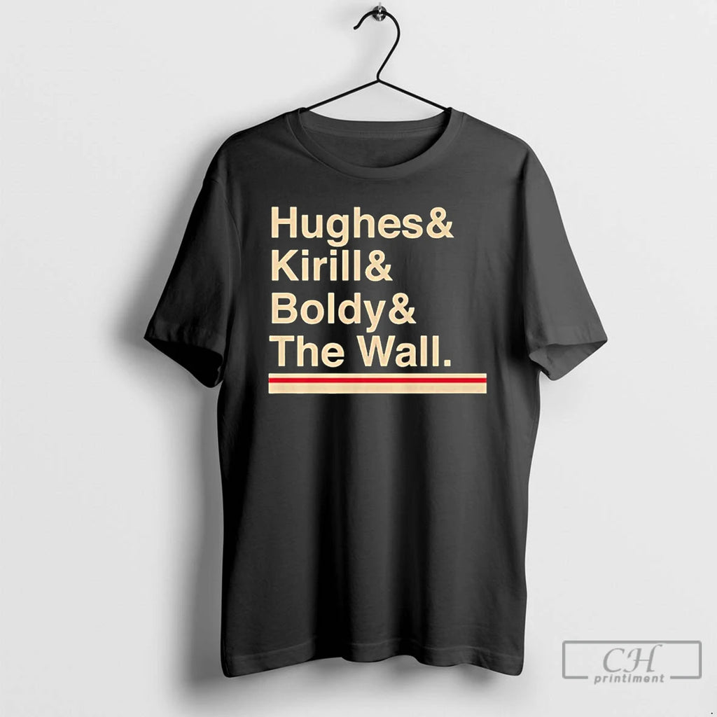 Premium Hughes Kirill Boldy The Wall Minnesota Wild Hockey Play Off Nhl 2026 T Shirts