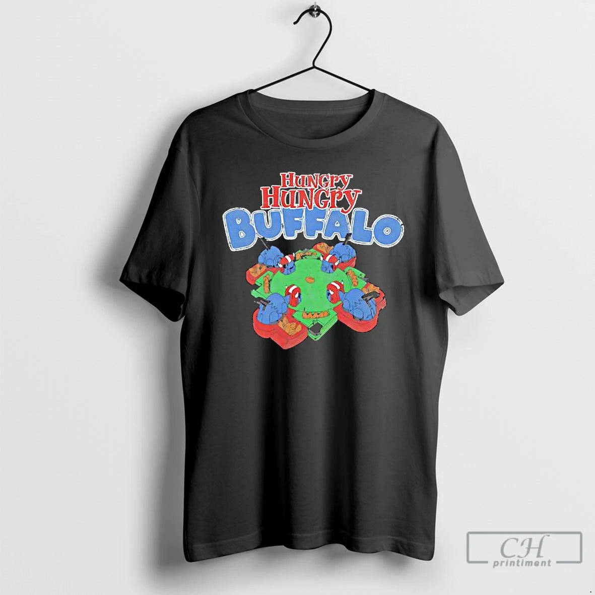 Premium Hungry Hungry Buffalo Graphic T Shirts Hoodie Sweatshirt | PurePodTees.com