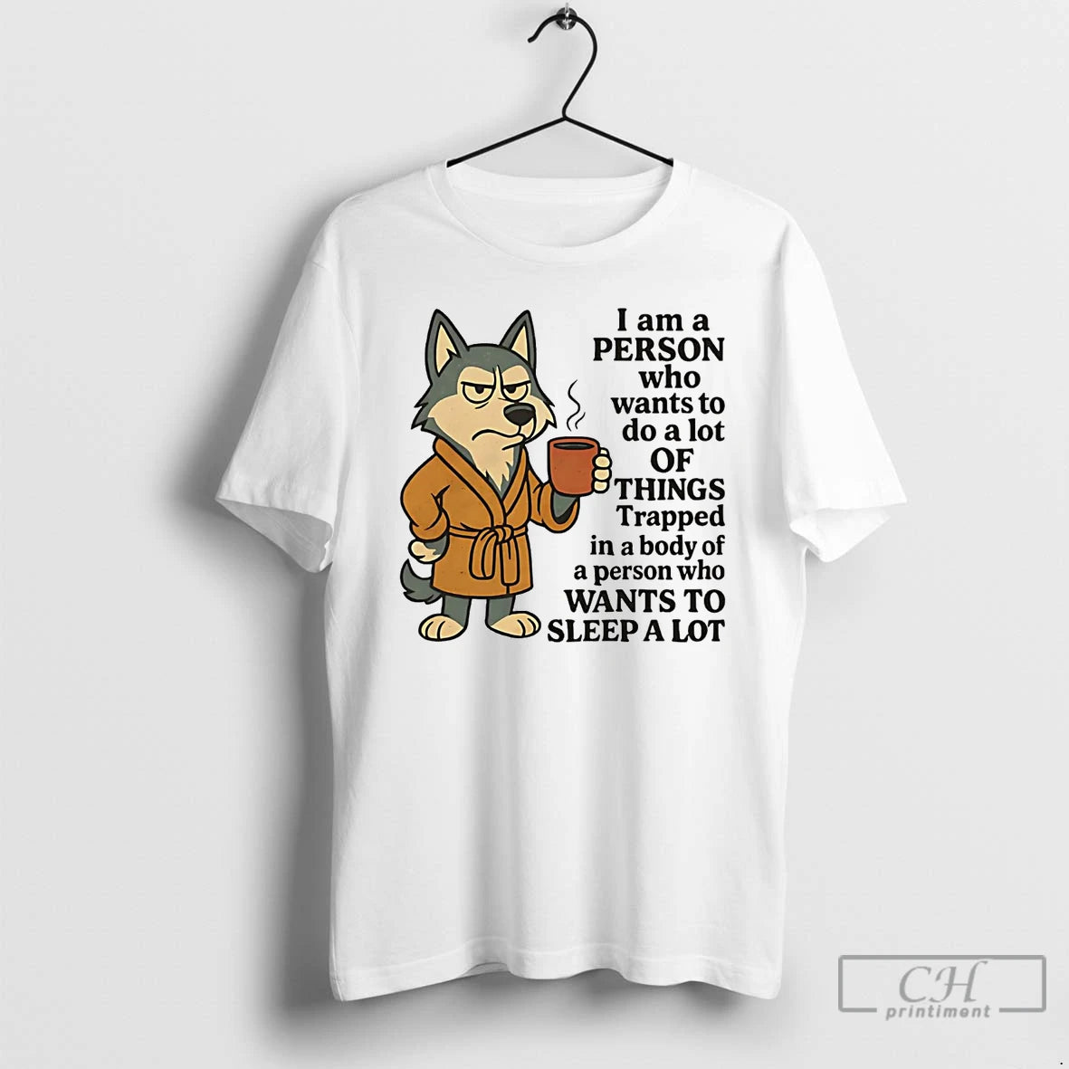 Premium Husky I Am A Person Who Wants To Do A Lot Of Things Trapped Shirt Hoodie Sweatshirt | PurePodTees.com