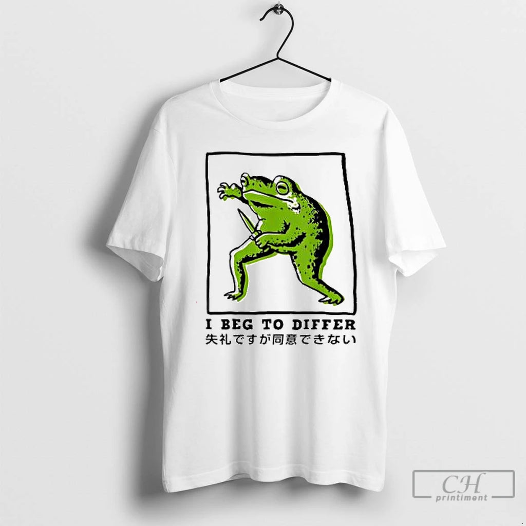 Premium I Beg To Differ Frog T Shirts Hoodie Sweatshirt | PurePodTees.com