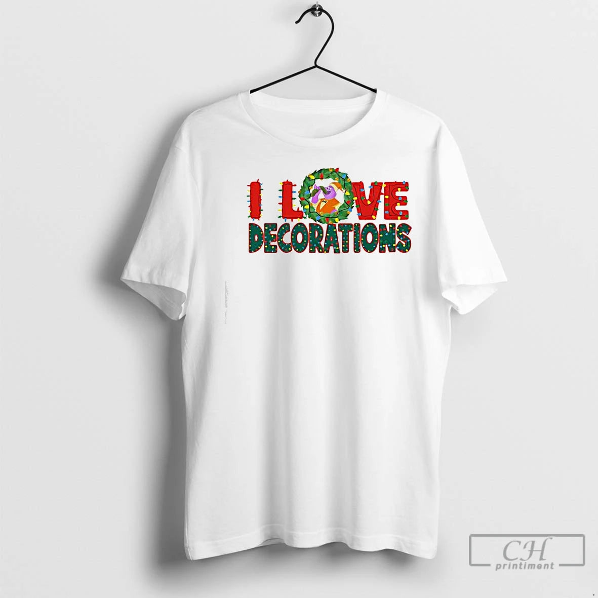 Premium I Love Decorations Christmas Lights Shirt Hoodie Sweatshirt | PurePodTees.com