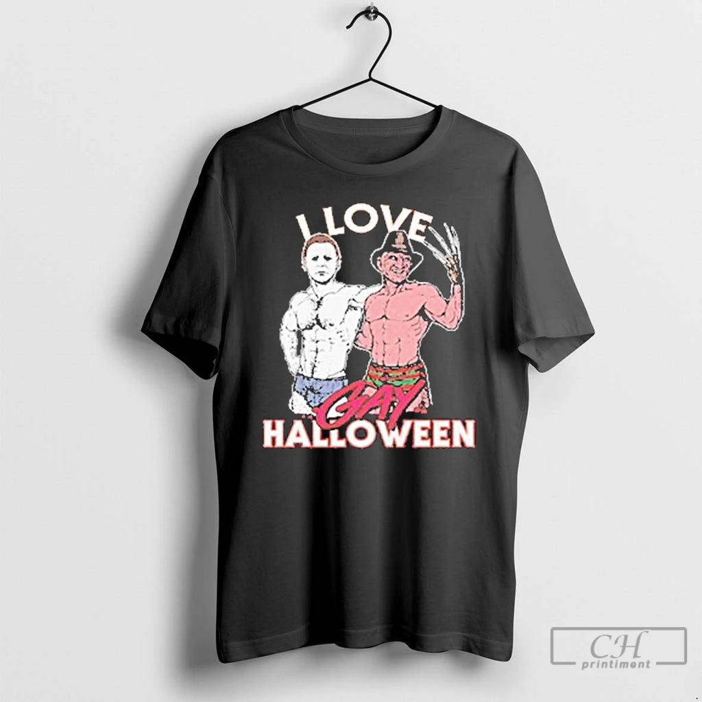 Premium I Love Gay Halloween T Shirts Hoodie Sweatshirt | PurePodTees.com