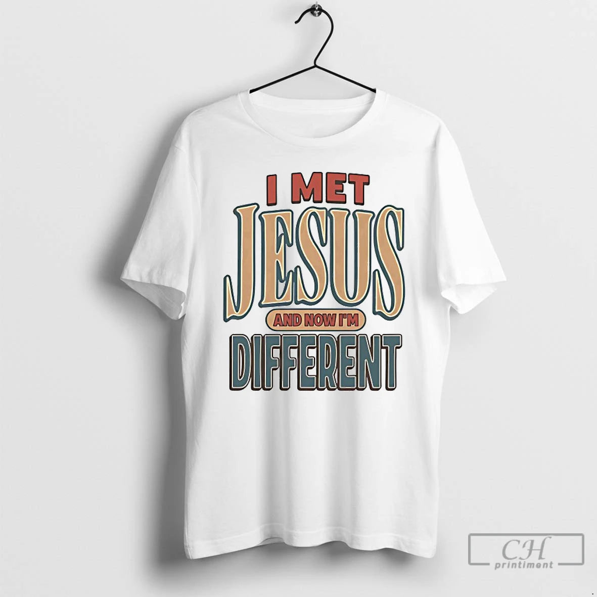 Premium I Met Jesus And Now Im Different Shirt Hoodie Sweatshirt | PurePodTees.com