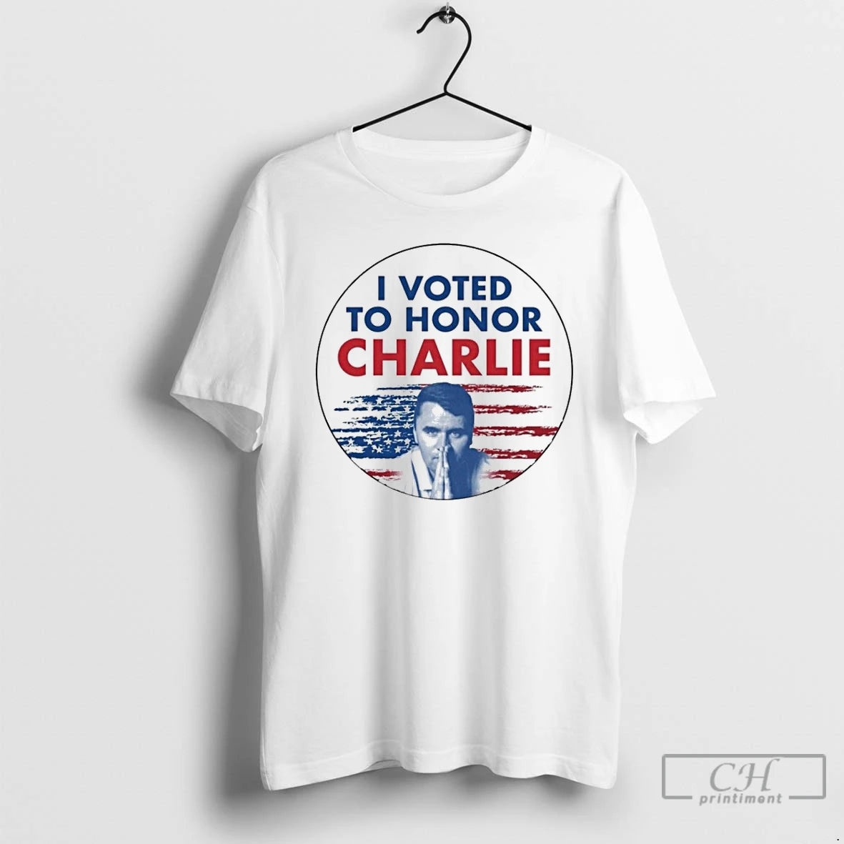 Premium I Voted To Honor Charlie 2025 T Shirts Hoodie Sweatshirt | PurePodTees.com