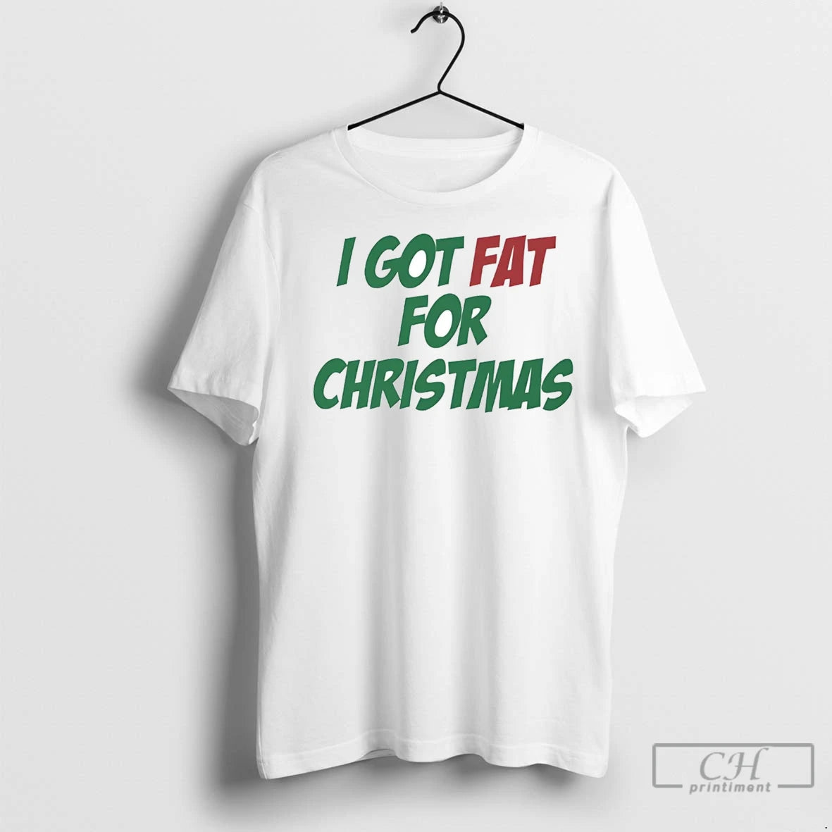 Premium I Got Fat For Christmas Shirt Hoodie Sweatshirt | PurePodTees.com