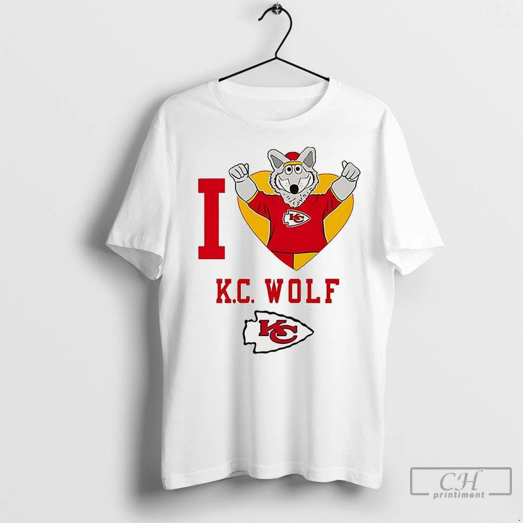 Premium I Love Kc Wolf Kansas City Chiefs Shirt Hoodie Sweatshirt | PurePodTees.com