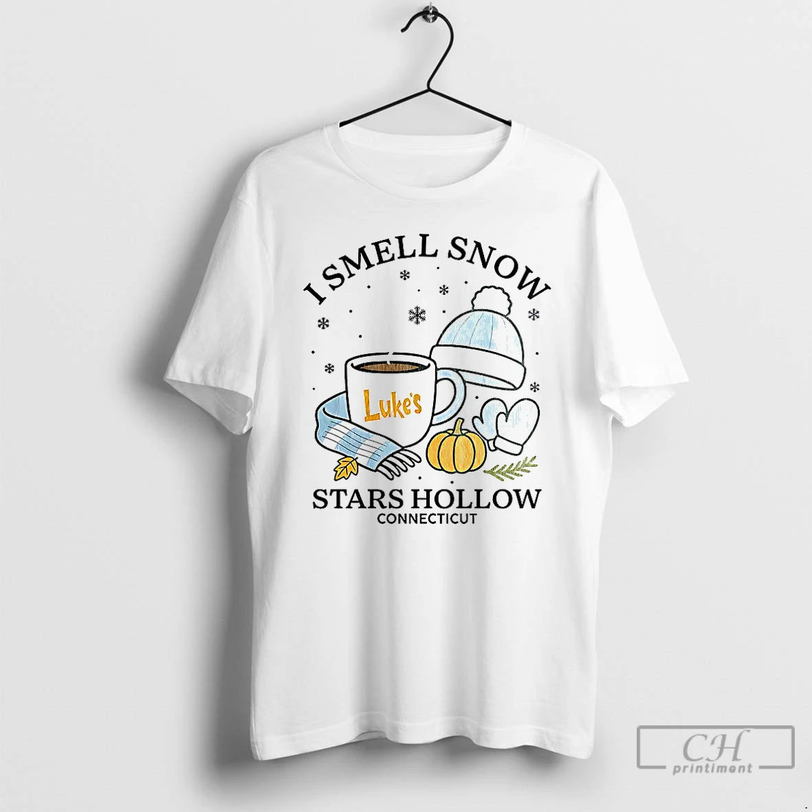 Premium I Smell Snow Stars Hollow Connecticut Christmas T Shirts Hoodie Sweatshirt | PurePodTees.com
