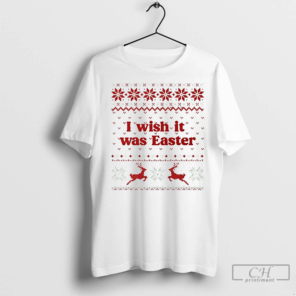 Premium I Wish It Was Easter Ugly Christmas Shirt Hoodie Sweatshirt | PurePodTees.com