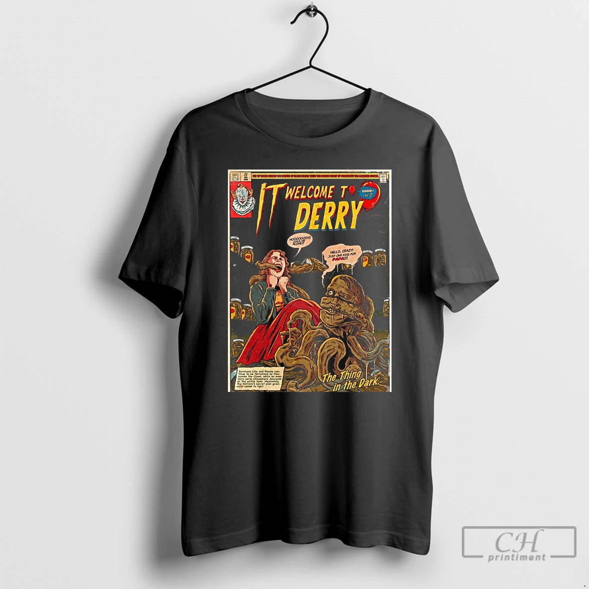 Premium It Welcome To Derry 2025 Comic Art By Swangzhel T Shirts Hoodie Sweatshirt | PurePodTees.com