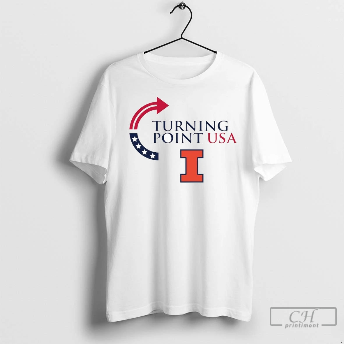 Premium Illinois Fighting Illini Turning Point Usa Shirt Hoodie Sweatshirt | PurePodTees.com