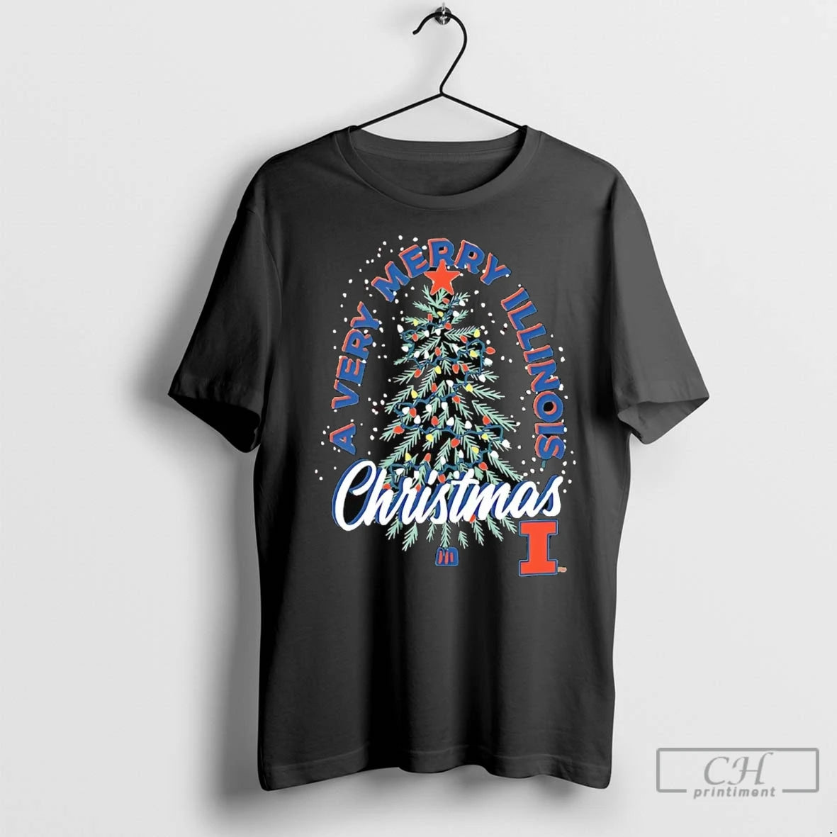 Premium Illinois Fighting Illini A Very Merry Illinois Christmas Shirt Hoodie Sweatshirt | PurePodTees.com