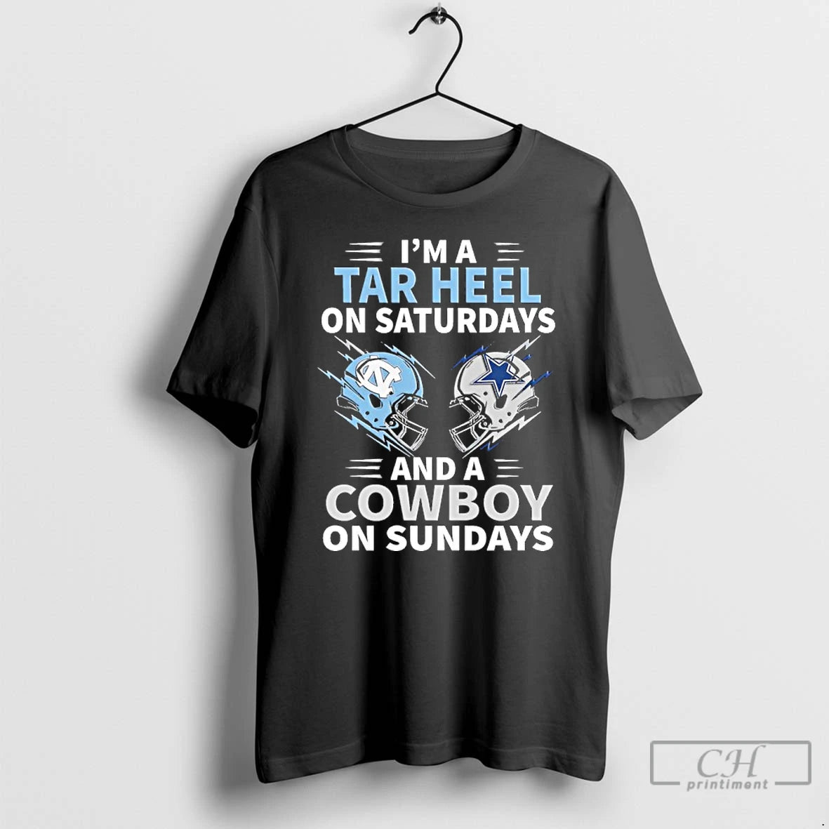 Premium Im A Tar Heel On Saturdays And A Cowboy On Sundays T Shirts Hoodie Sweatshirt | PurePodTees.com