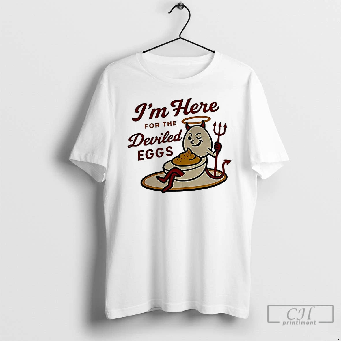 Premium Im Here For The Deviled Eggs T Shirts Hoodie Sweatshirt | PurePodTees.com