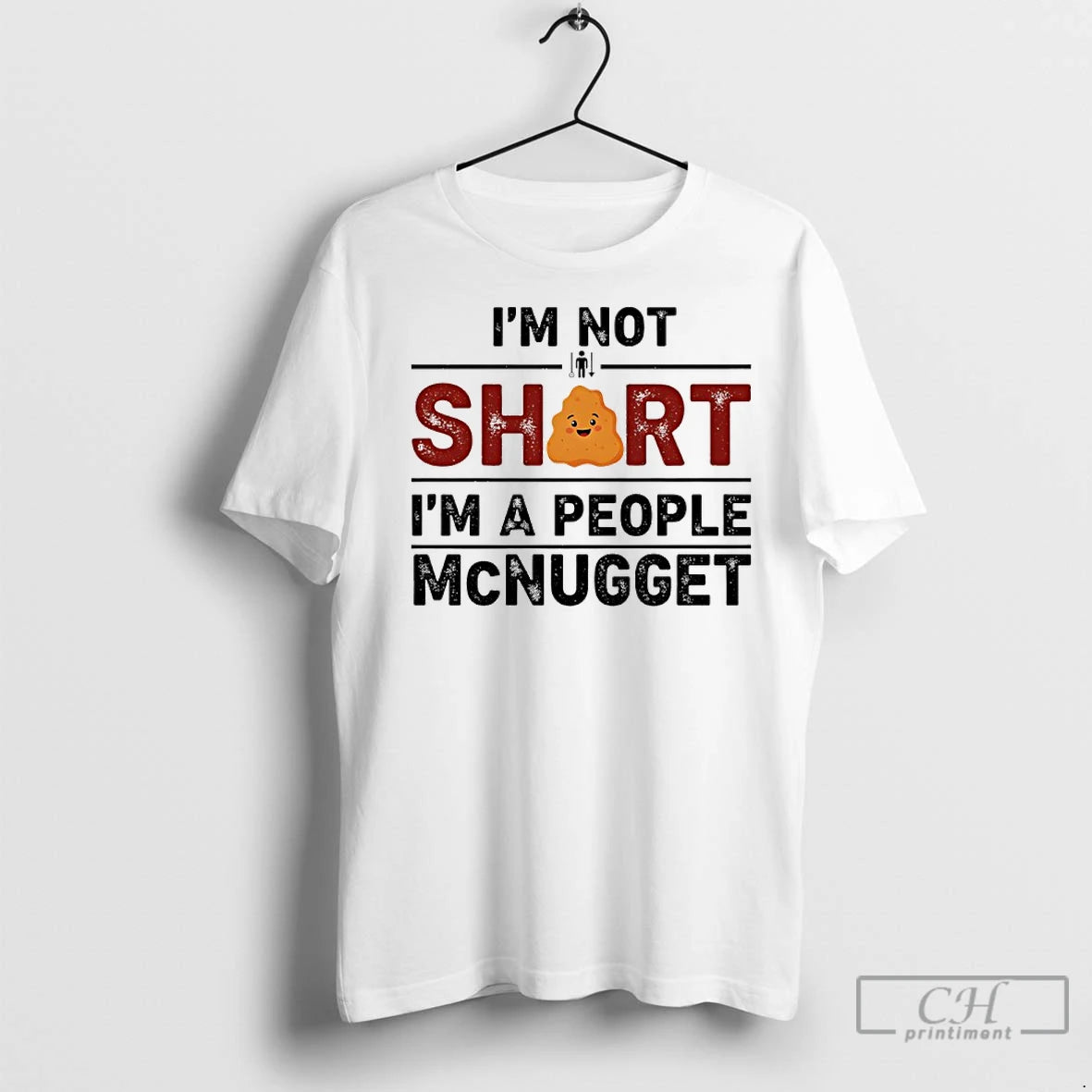 Premium Im Not Short Im A People Mcnugget Shirt Hoodie Sweatshirt | PurePodTees.com