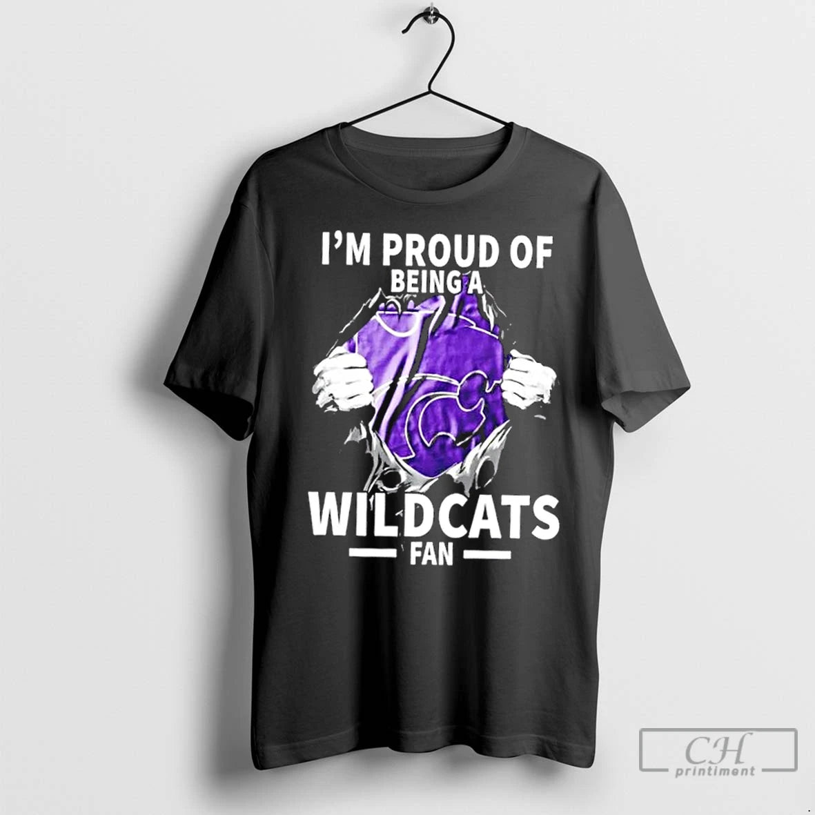 Premium Im Proud Of Being A Kansas State Wildcats Fan Shirt Hoodie Sweatshirt | PurePodTees.com