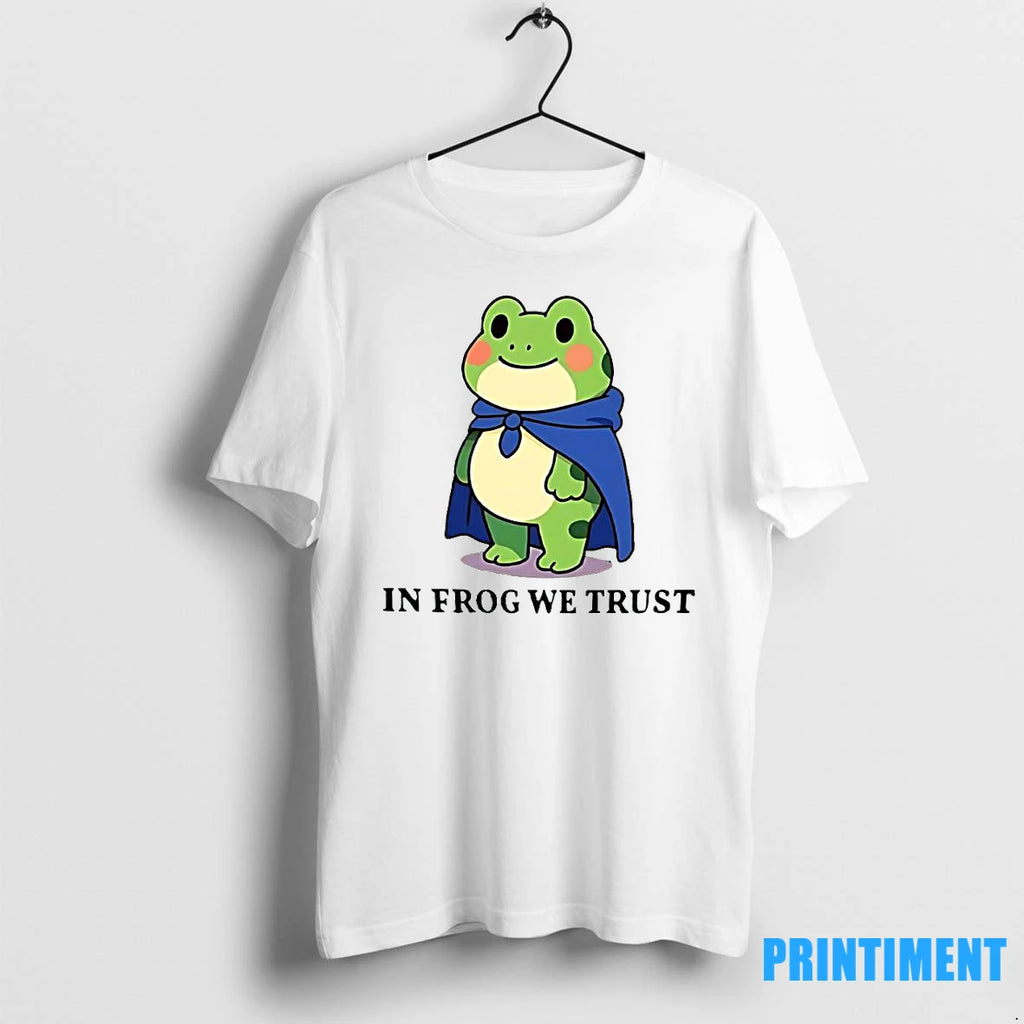 Premium In Frog We Trust Cute Activist Frog Tshirts Sweater